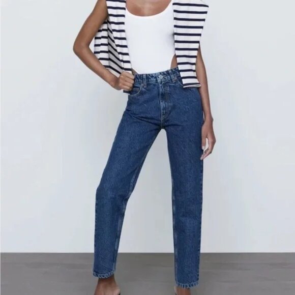 Zara Z1975 Ankle Rigid Mom Fit Jeans - Picture 1 of 4